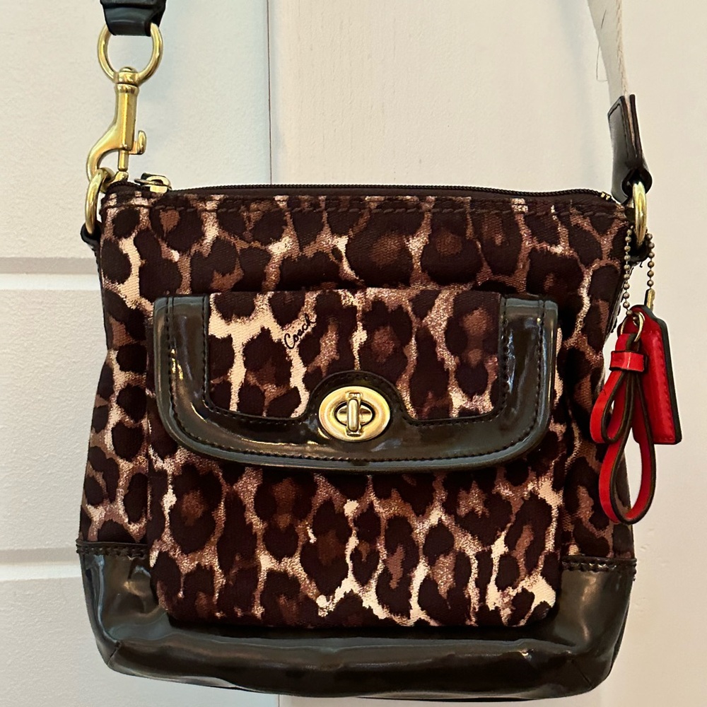 Coach Leopard Print Crossbody Purse